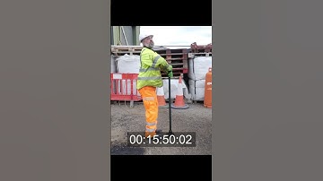 How to use an Asphalt Tamper - Manual Handling