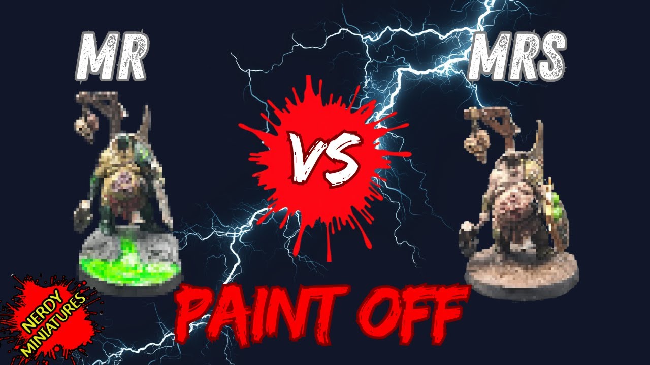 Mr Vs Mrs Nerd PAINT-OFF!  – Who is the better painter? – Nerdy Mini’s Competitions