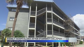 ‘It’s just unsafe’: Witness describes moments after staircase collapses at North Myrtle Beach condo