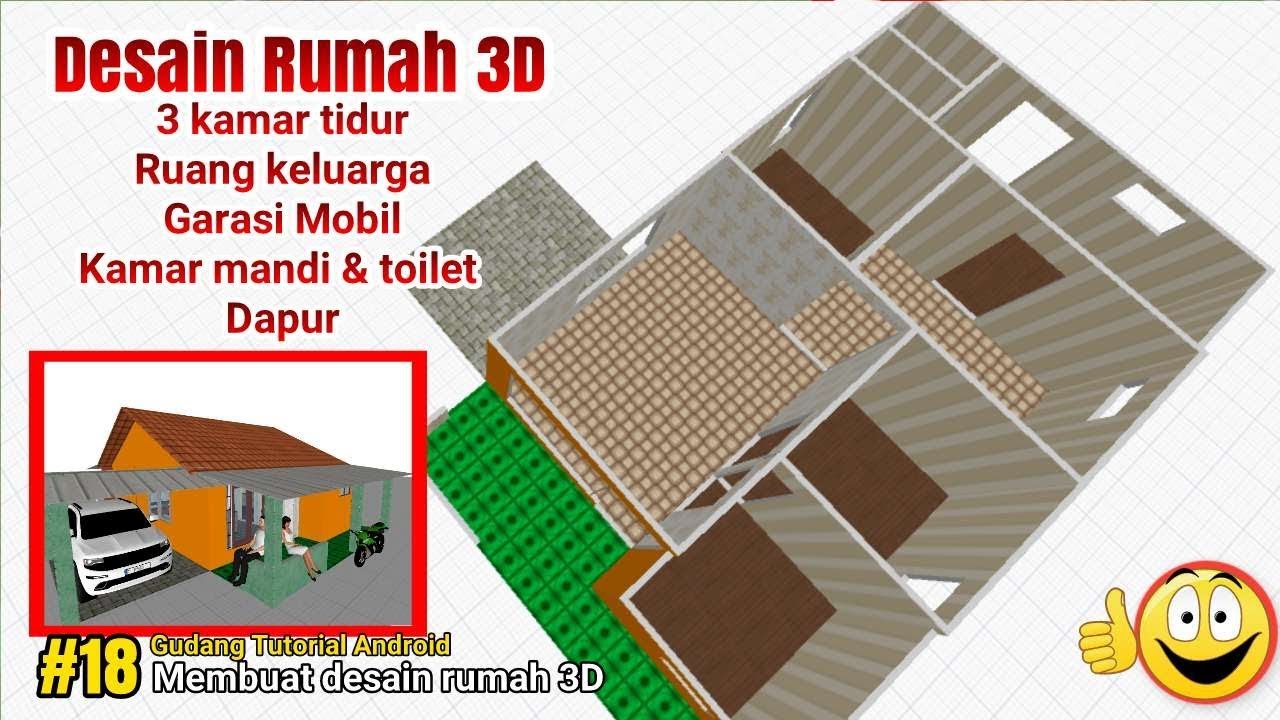 Desain Rumah Minimalis 3 Kamar Uk 7x12 Gudang Tutorial Android