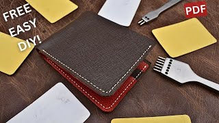 Secrets to Crafting Leather Wallets   PDF🧵🔨#leathercraft