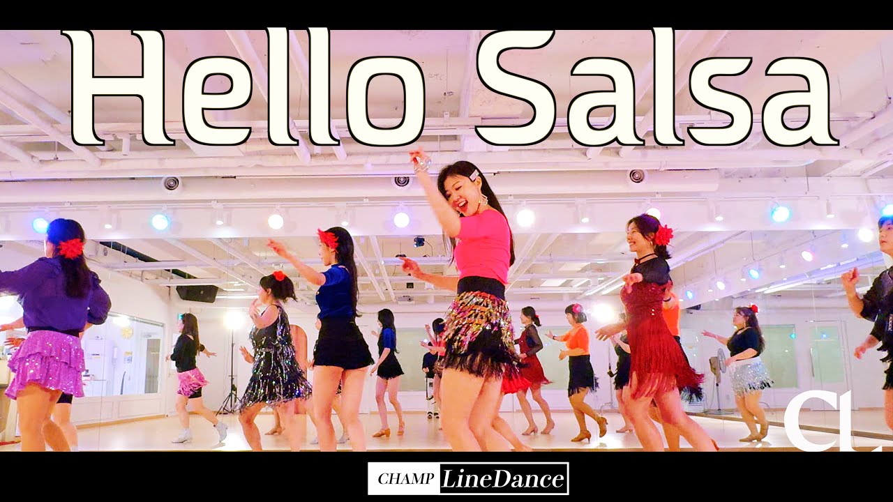 [수요직장인반] Hello Salsa LineDance | 헬로우 살사 라인댄스 | 초급 라인댄스 | 챔프라인댄스 | 강남라인댄스 | 선릉역7번 | 010 8833 4921