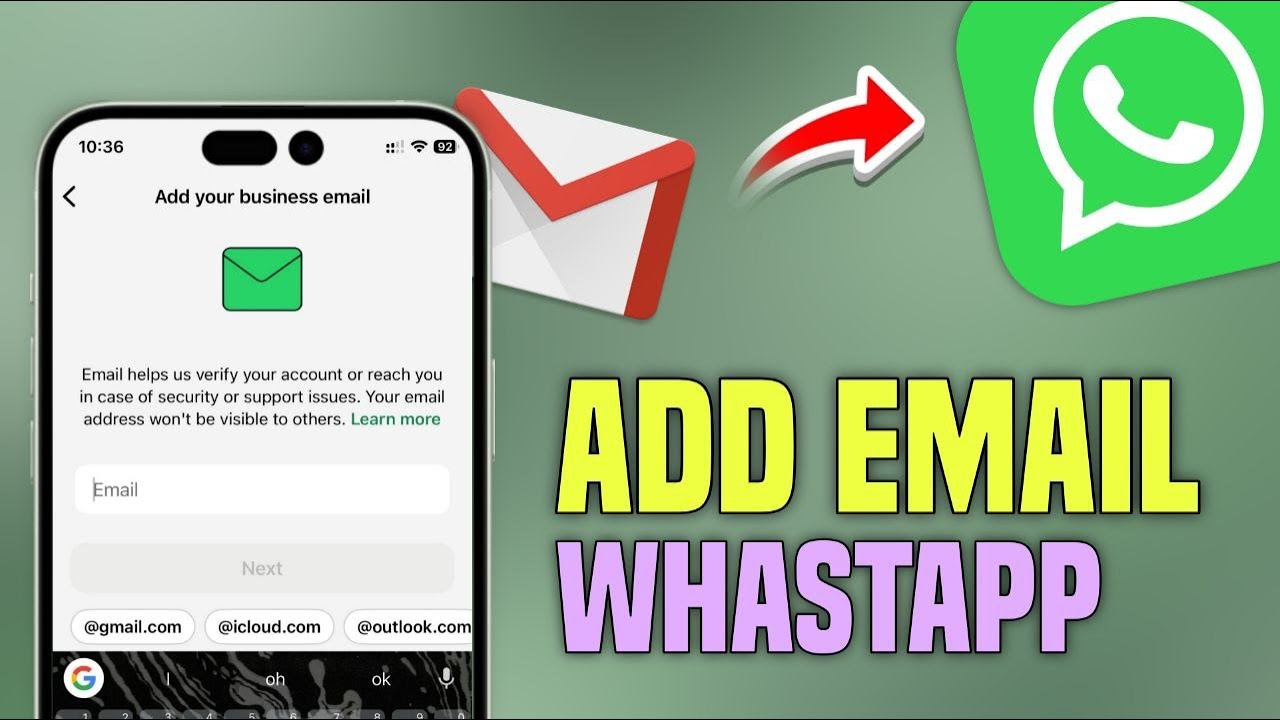 Add Email on WhatsApp Business || Tech Wash