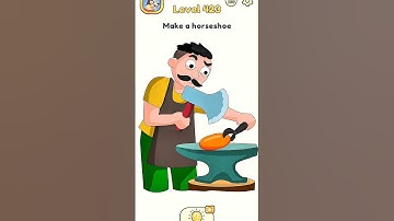 DOP 2 Level 423: Make a Horseshoe! 🐴🔨 #Shorts #DOP2 #DeleteOnePart #LogicPuzzle