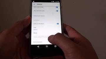 Google Nexus 5: How to Change Calendar Quick Response Messages