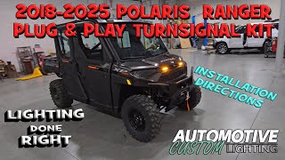 2018-2025 Polaris Ranger Plug & Play Turn Signal Kit Installation Video