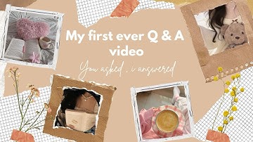 Finally Answering All Your Questions🤍 | My First Q&A Video