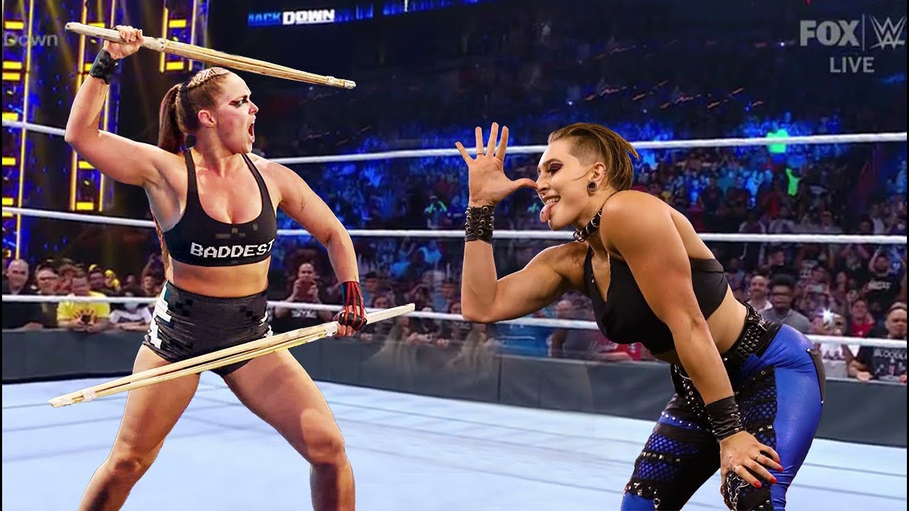 Rhea Ripley Ronda Rousey Ronda Rousey v. Rhea Ripley WWE Full HD - YouTube