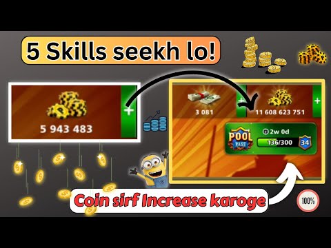 Top 5 Skills To Increase Your Coins In 8 Ball Pool!