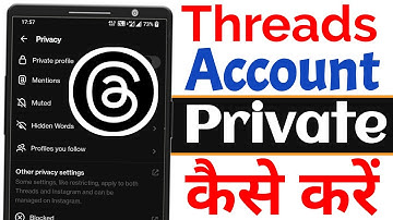 Thread account private kaise karen | How to private threads Instagram account | Threads tricks 2023