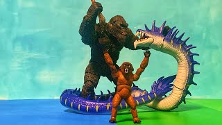 Hiya Kong vs drown viper stop motion