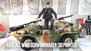 1/6 SCALE WWII VOLKSWAGEN SCHWIMMWAGEN (3D Printing) COLLECTOR'S EDITION.