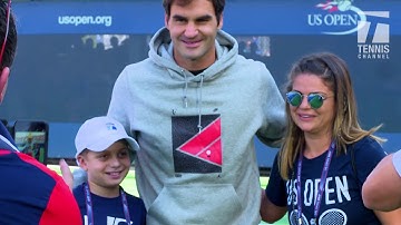 Cancer Survivor Marc Krajekian Meets Tennis Idol Roger Federer