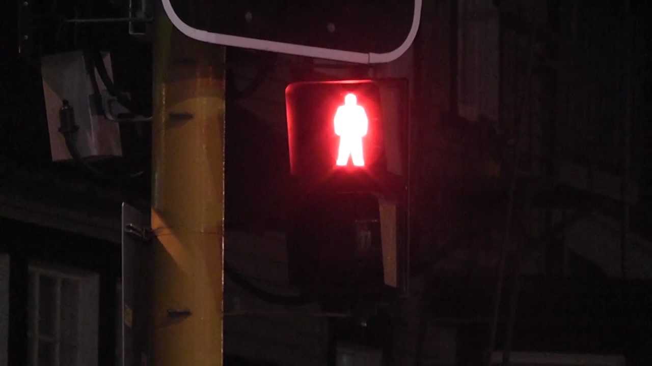 Crossing the road green and red men YouTube