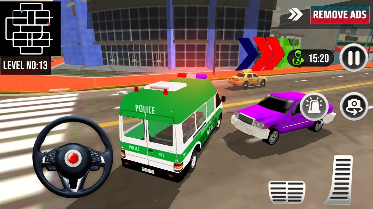 911 Emergency Van Simulator #02 - Police, Ambulance, Rescue Driving on Android - Gameplay