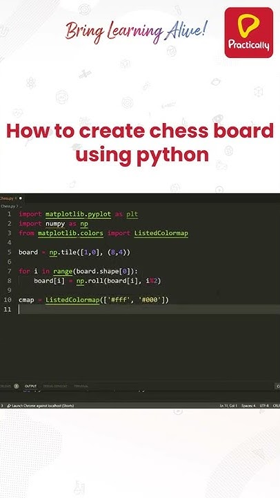 How to create chess board using Python | Python | Practically - YouTube
