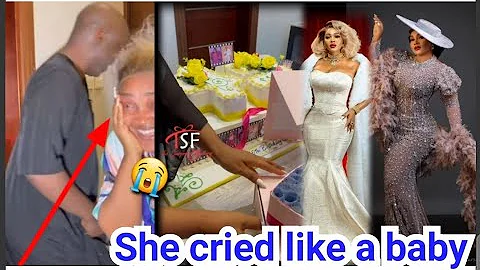 Mercy Aigbe birthday celebration + supprise present from hubby and kids.