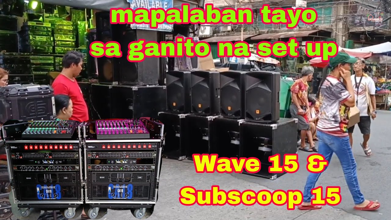 Mapaatras ka sa  lakas nito 4x4 set up for basketball court | Subscoop 15 & Kevler wave 15 speaker