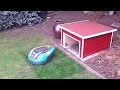 Garage für Mähroboter mit Schwingtor / Garage automower