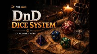 Unity Dice System (3D World + UI Roller) - Dice Showcase