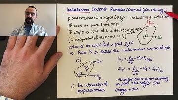 Instantaneous Center of Rotation in Planar Motion