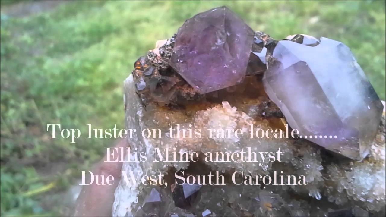 BEST AMETHYST In The World Comes From The Ellis Mine In South Carolina BEST AMETHYST In The World Comes From The Ellis Mine In South Carolina