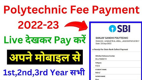 Polytechnic Online Fees Kaise Jama Karen | Polytechnic Admission Fees Payment Online | Bteup Fees