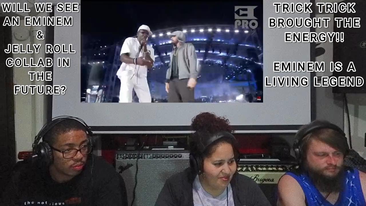 Eminem, Trick Trick, & Jelly Roll - Live In Detroit 6/6/24 (Full Performance) [REACTION]