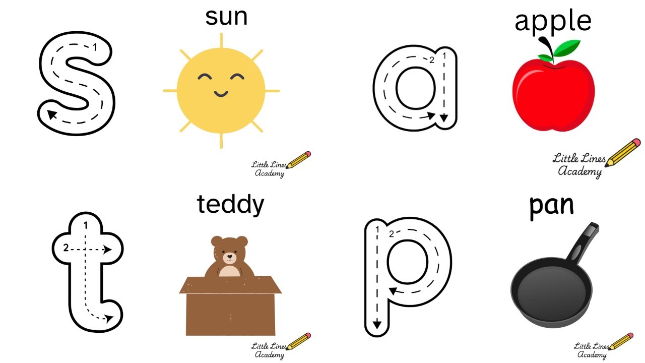 Давайте учить фонетику — буквы S, A, P, T! 🔤 Веселое обучение для детей