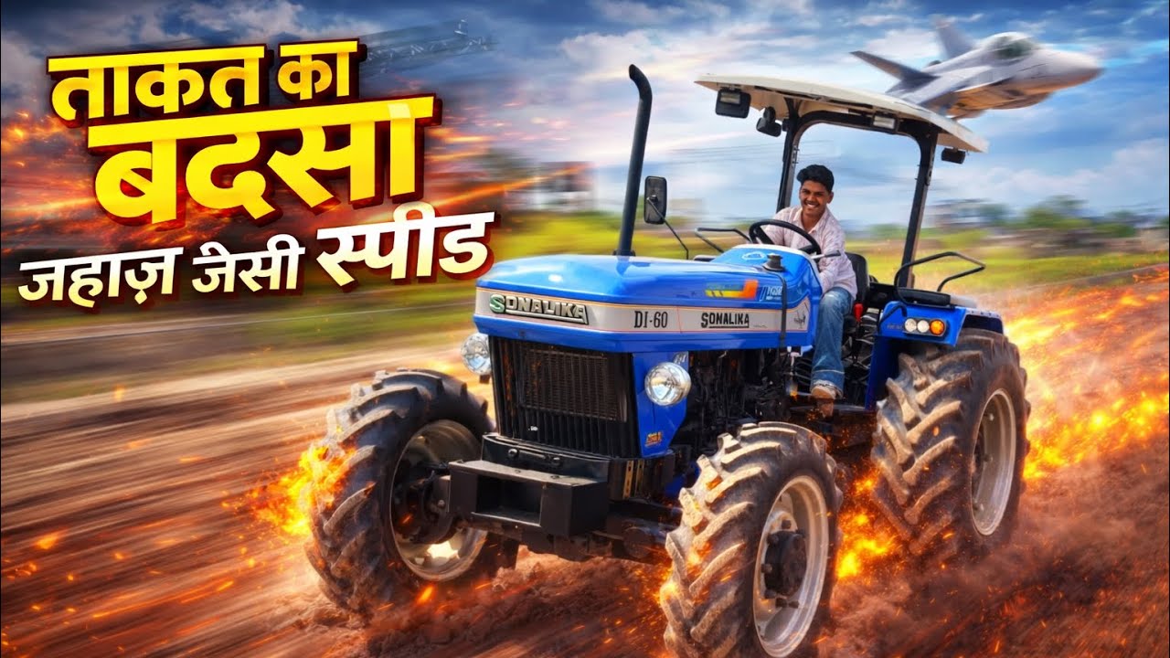 Sonalika Di60 4x4? ताक़त का बादशाह 👑 | ट्रैक्टर नहीं… खेत का रॉकेट है ये! 🚀 DI-60 4x4 देखो!”