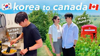 cooking a simple korean recipe for our friend 🇰🇷🍳 nova scotia’s must see places🍷 canada vlog 