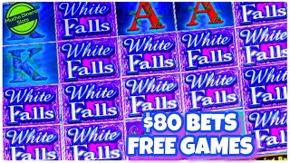 WHITE FALLS SLOT FREE GAMES/ $80 BETS HIGH LIMIT/ HUGE WINS/ BIG BETS/ LIMITE ALTO