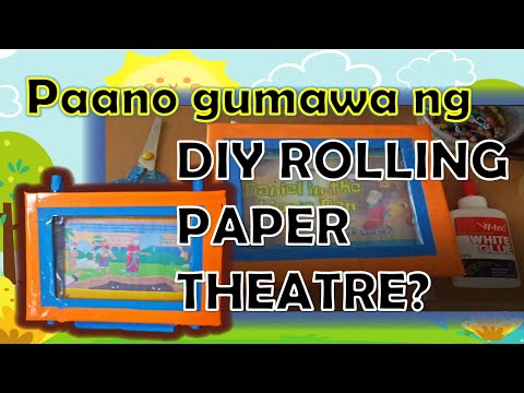 PAANO GUMAWA NG DIY ROLLING PAPER THEATRE | SCROLL TV FOR KIDS | FOR STORYTELLING | MINIATURE TV