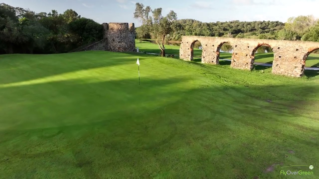 Penha Longa Golf drone aerial video Atlantic hole#06