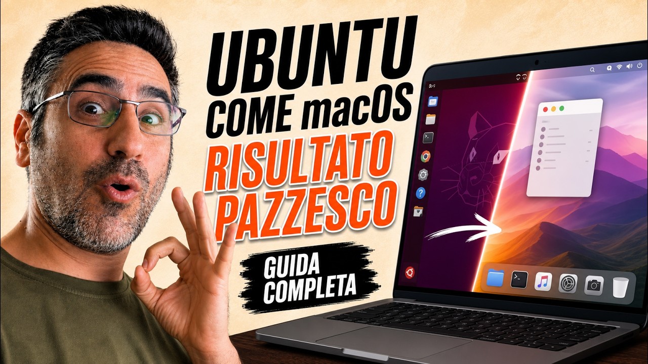 Thumbnail del video Trasformare Ubuntu in macOS: Il Risultato Ti Sorprenderà