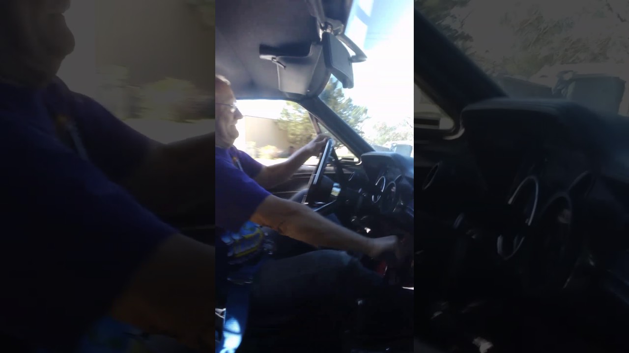 Old man shifting gears