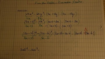 Différence de 2 carrés