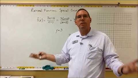 Rational Functions - Special Case, Constant Graph - Mr. Ryan