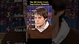 The Bill Hader iconic impression moments #celebrity #funny #billhader #shorts