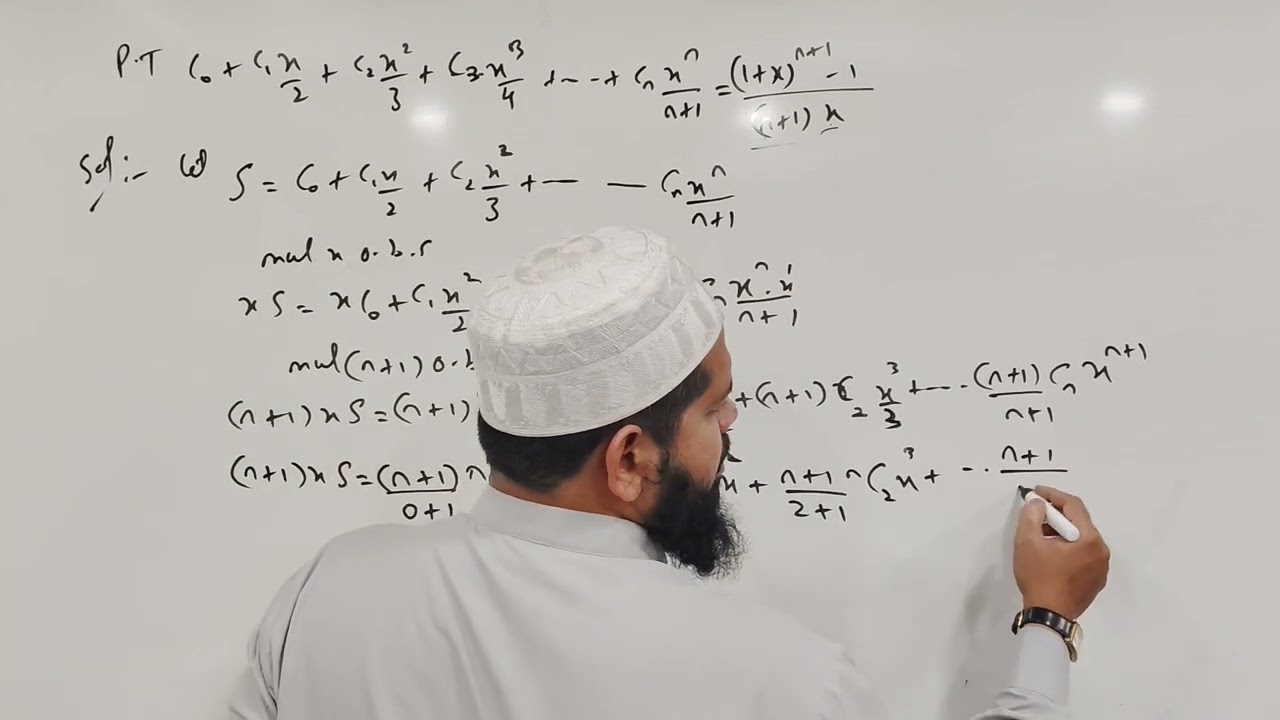 ✏️Binomial LAQ 10 Binomial Coefficient Series 