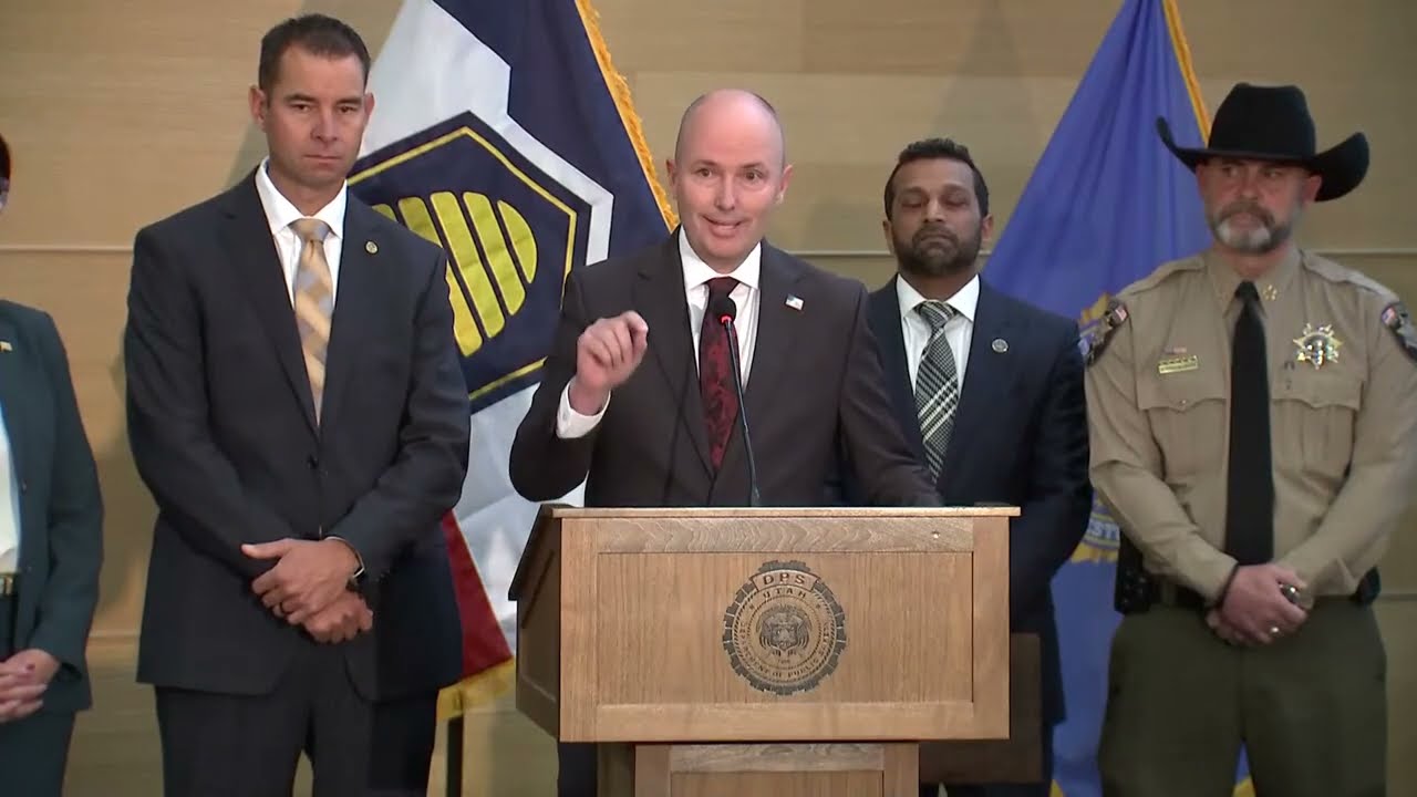 Full Tyler Robinson press conference: Suspect in Charlie Kirk shooting caught, in custody in Utah