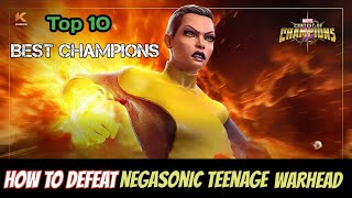 How to defeat Negasonic teenage Warhead | Thronebreaker/Cavalier| - Marvel Contest of Champions