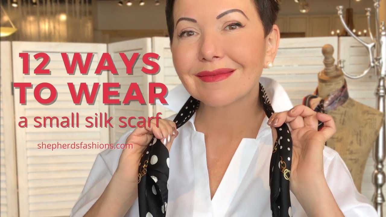 OUTFIT: 5 WAYS TO TIE A SMALL SILK SCARF