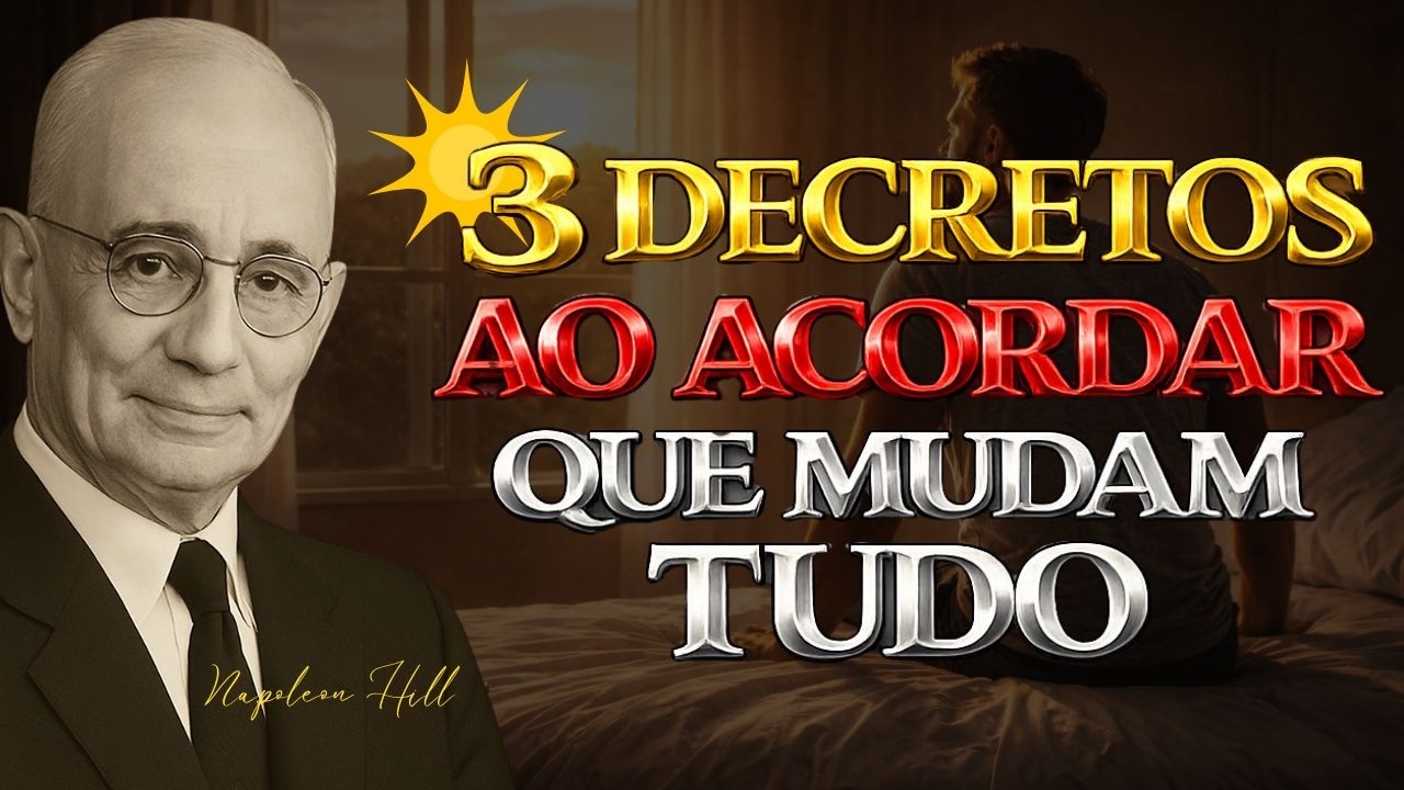 Repita Estes 3 Decretos ao Acordar e Seu Destino Vai Mudar | Napoleon Hill