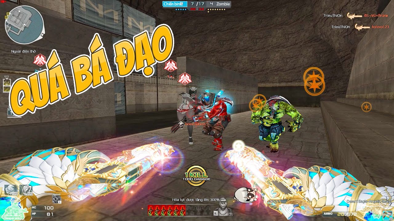 TXT - Lục VIP Thiên Sứ Mạnh Nhất Game Đột Kích - Tiến Zombie V4