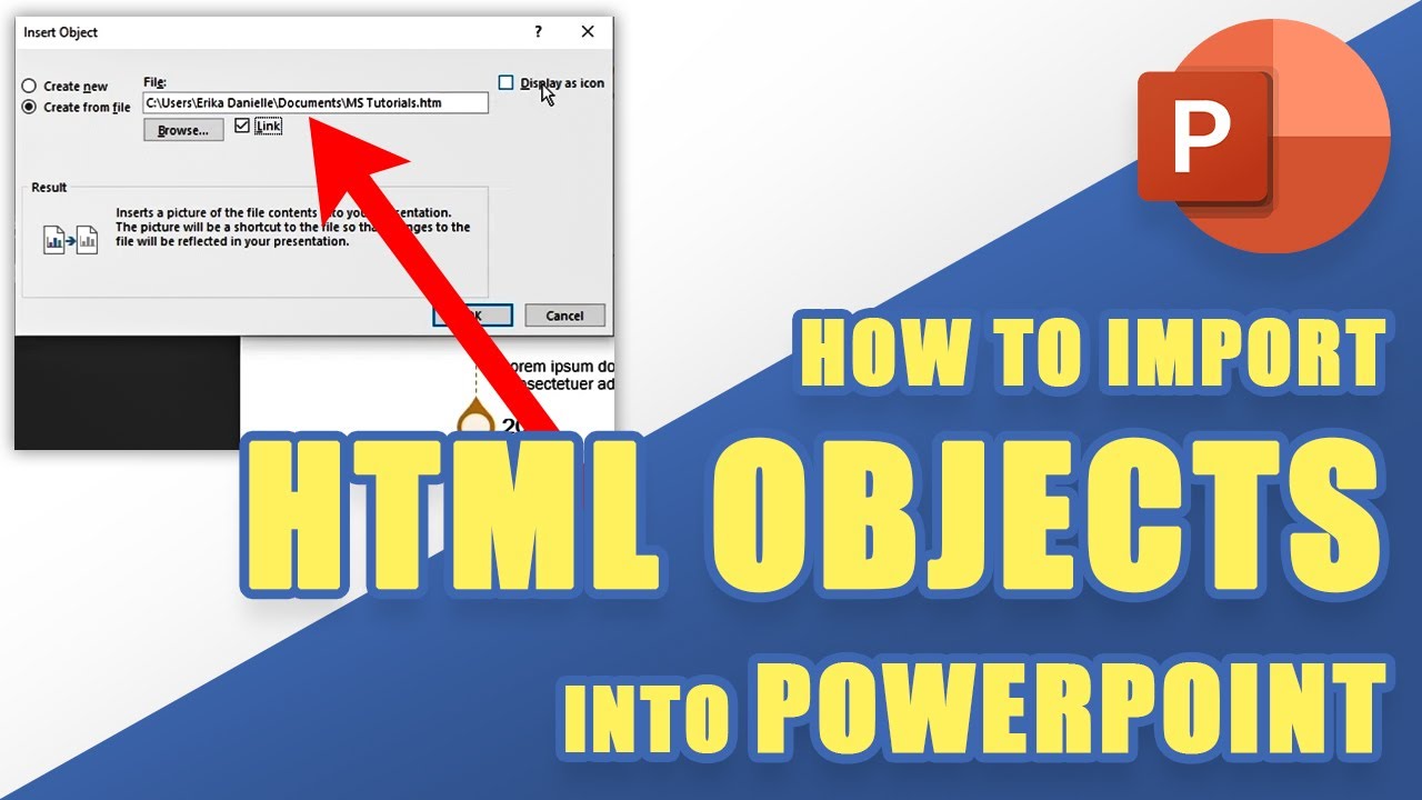 how to insert html code into powerpoint presentation