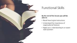 Functional Skills: How to write Instructions#englishlearning #adulteducation