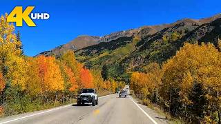 Million Dollar Highway 4K Fall Drive | Silverton to Ouray Scenic Tour