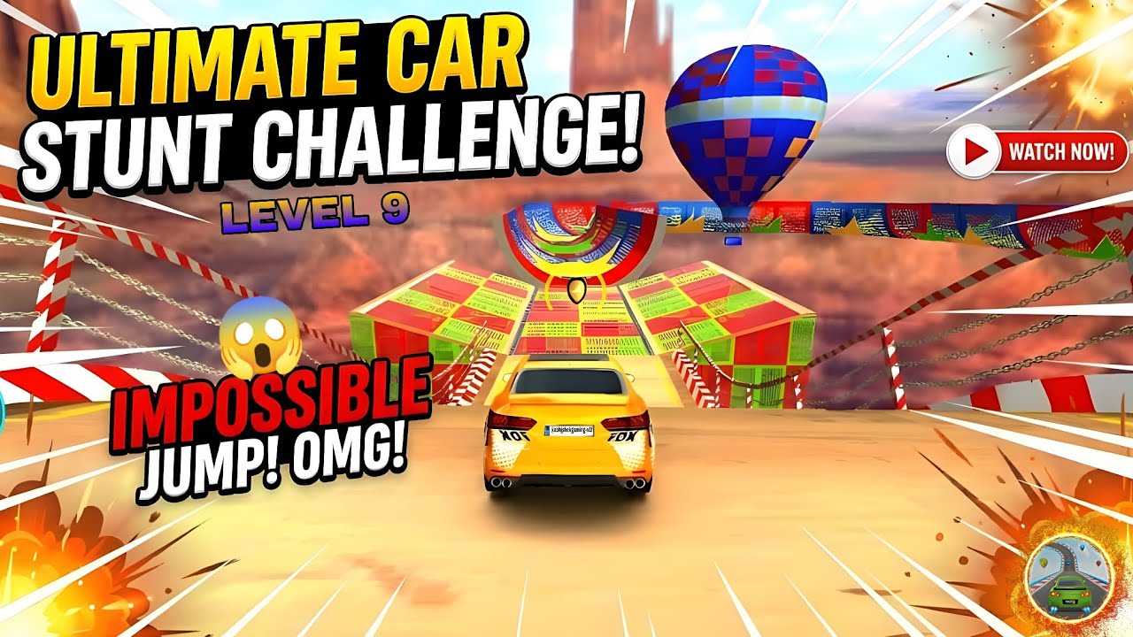 Career Mode Sunny Level 9 || Mega Ramp Car Stunt || Android Gameplay || 
