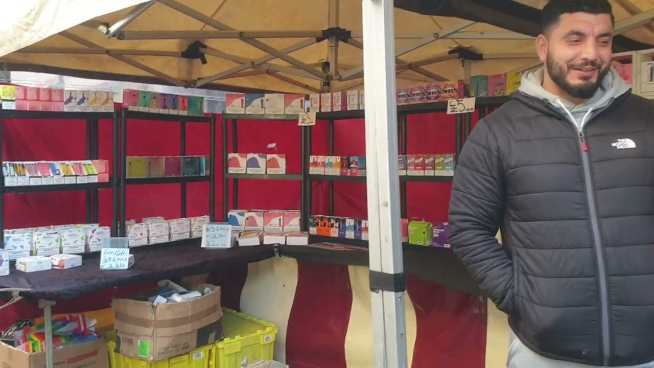 KIDDERMINSTER 29/01/2022 SATURDAY HIGH NOON MARKET WALKABOUT GHOST TOWN 4K